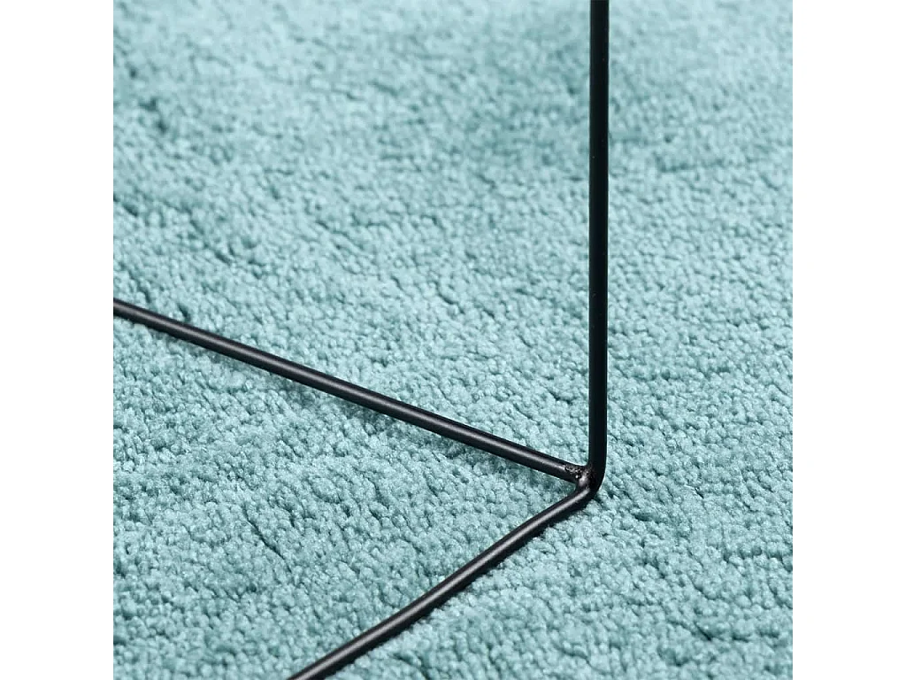 Tapis à poils courts vert 200x280 cm