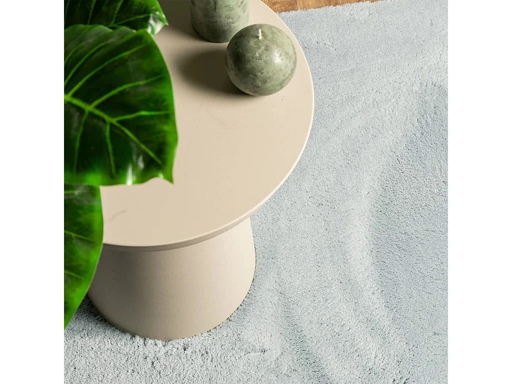 Tapis à poils courts doux et lavable bleu 120x170 cm