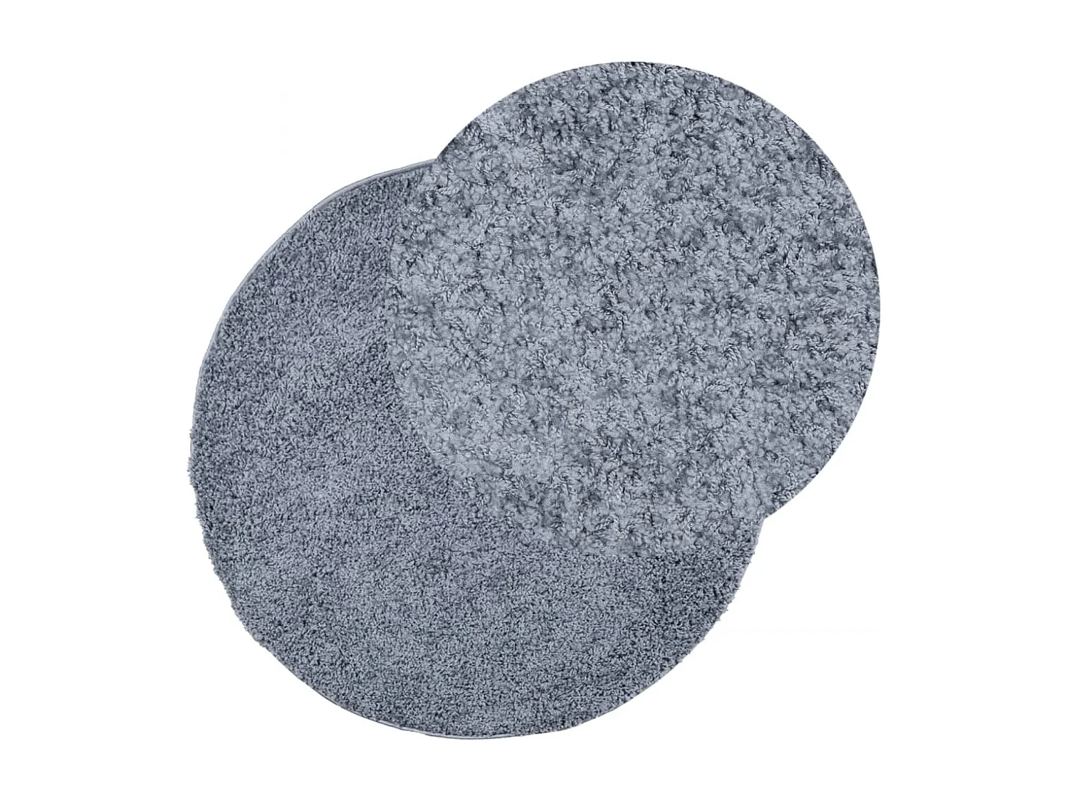 Tapis shaggy à poils longs moderne bleu ø 100 cm