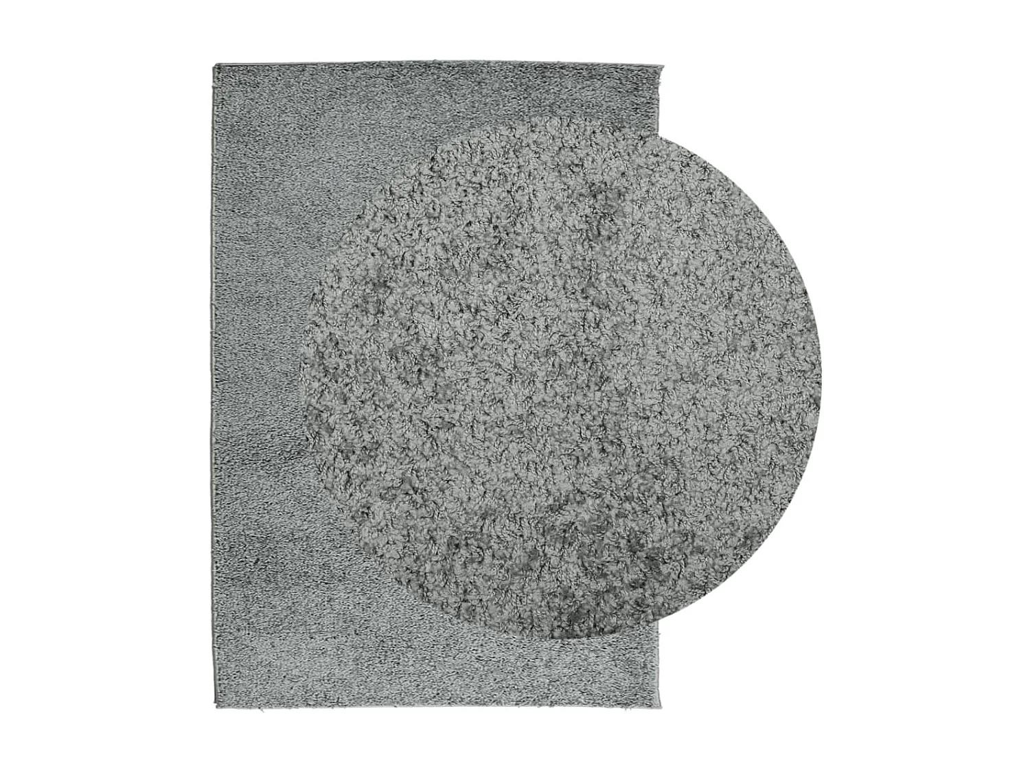 Tapis shaggy à poils longs moderne vert 140x200 cm