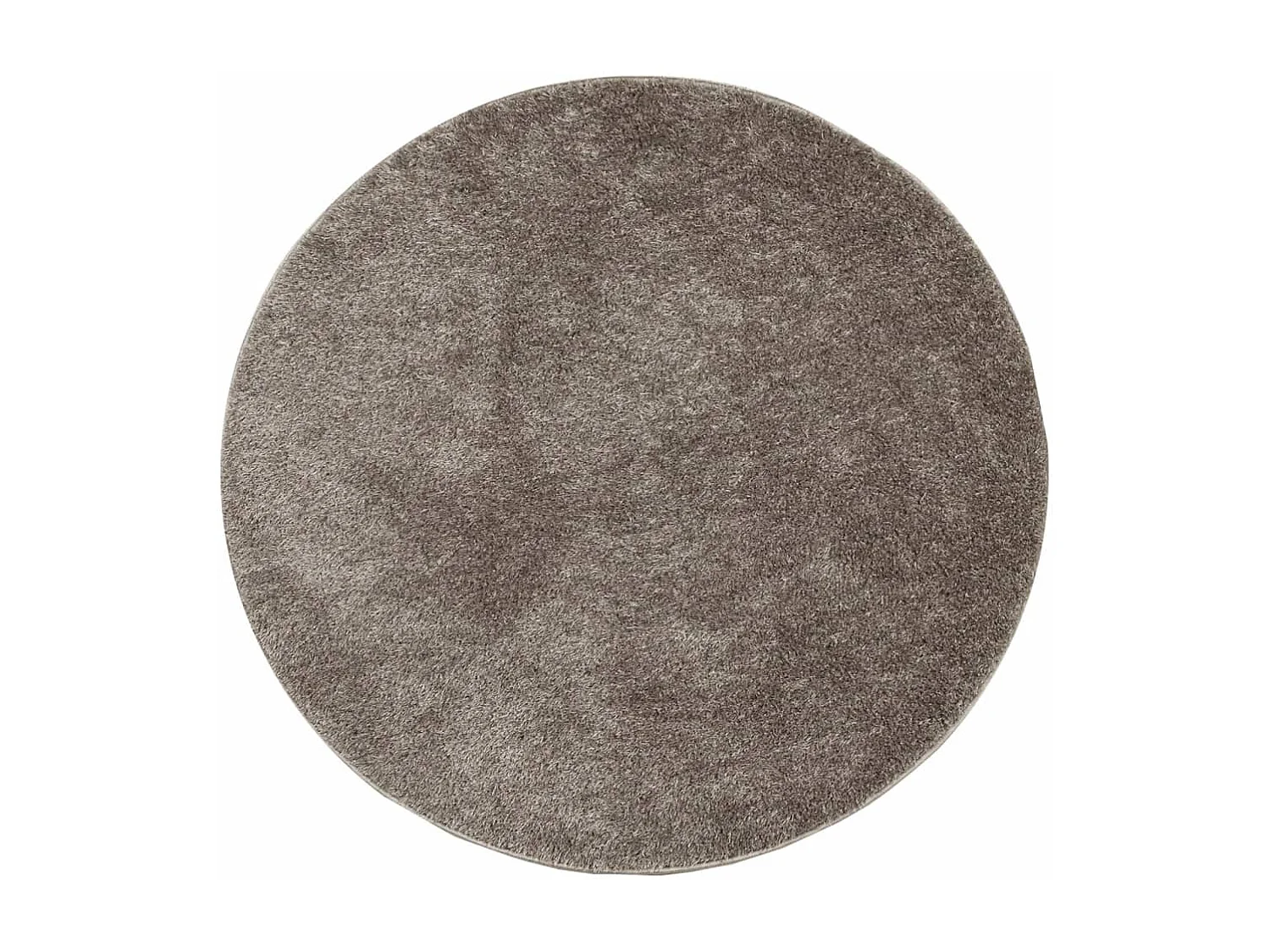 Tapis à poils longs aspect brillant gris ø 200 cm