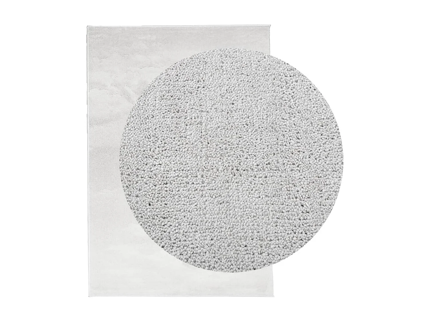 Tapis à poils courts gris 140x200 cm