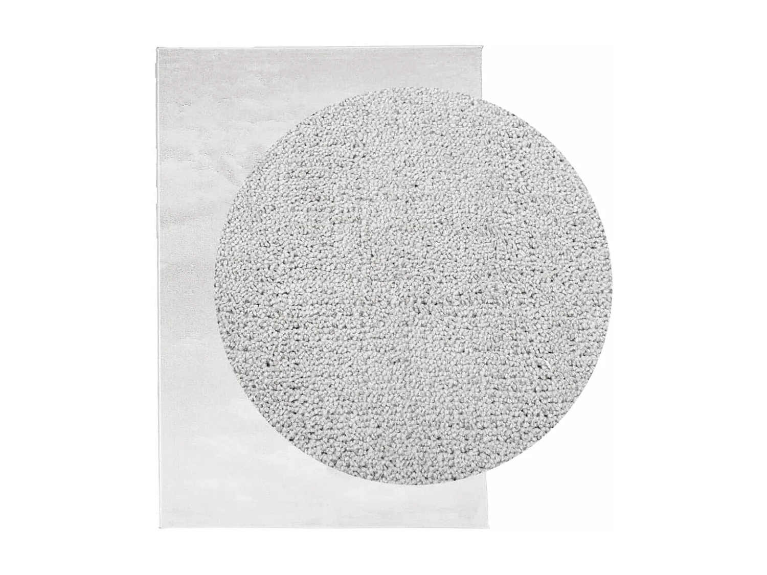 Tapete de pelo curto OVIEDO 120x170 cm cinzento