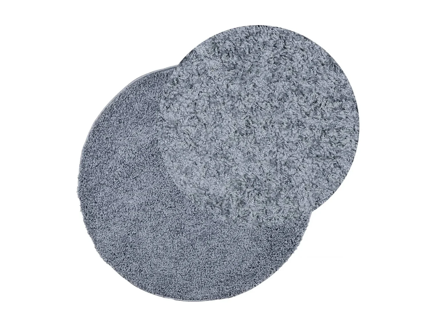 Tapis shaggy à poils longs moderne bleu ø 280 cm