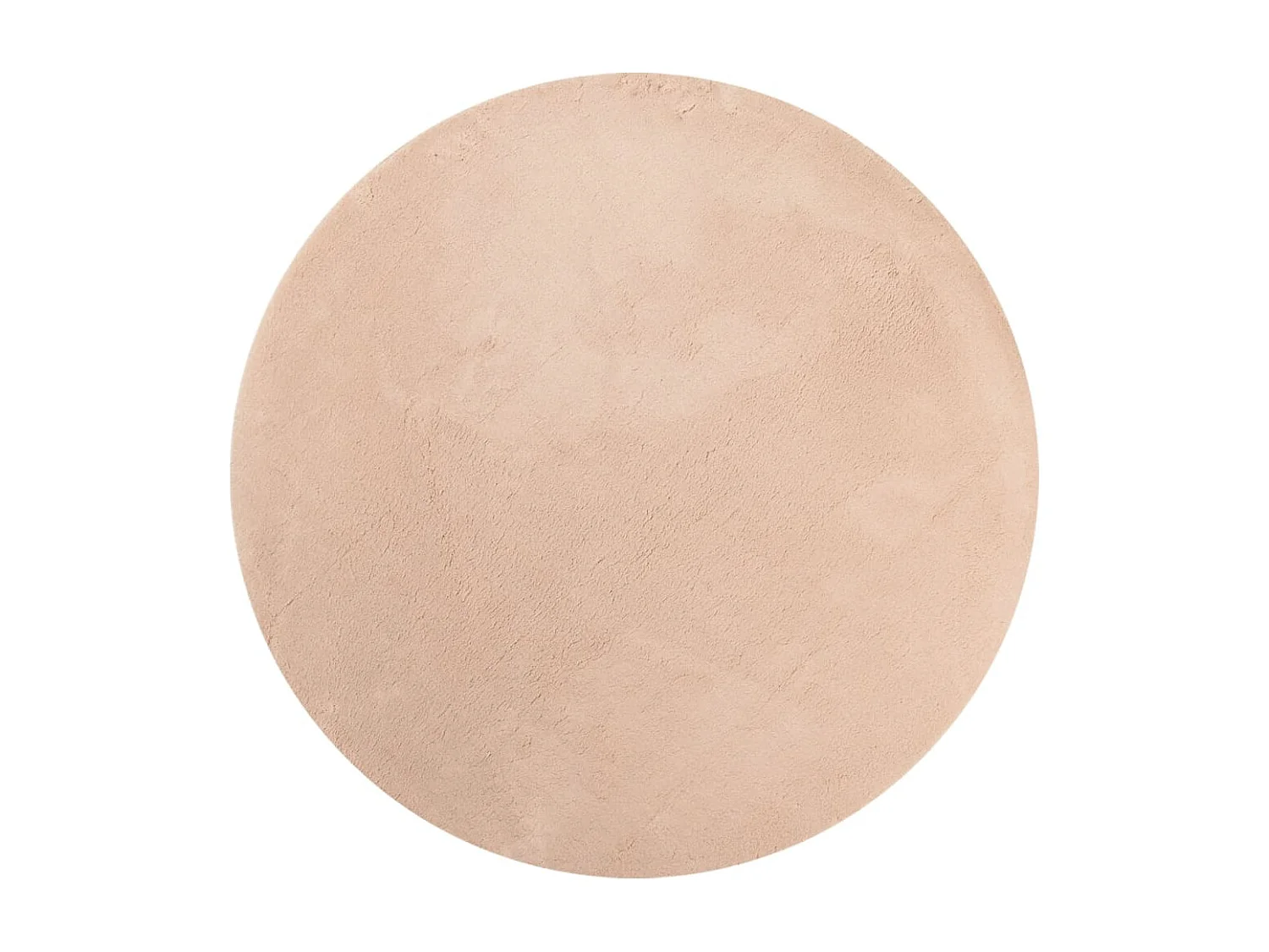 Tapis à poils courts doux et lavable rouge clair ø 80 cm