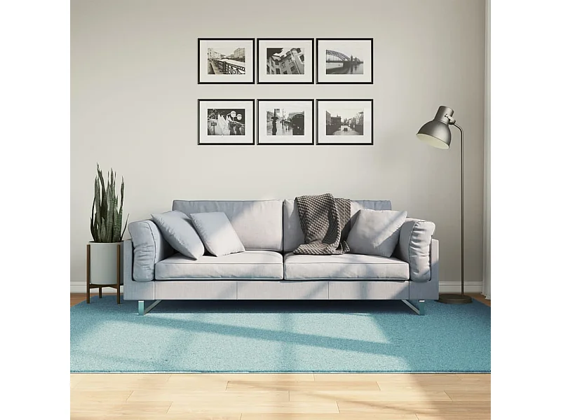 Tapis à poils courts vert 160x230 cm