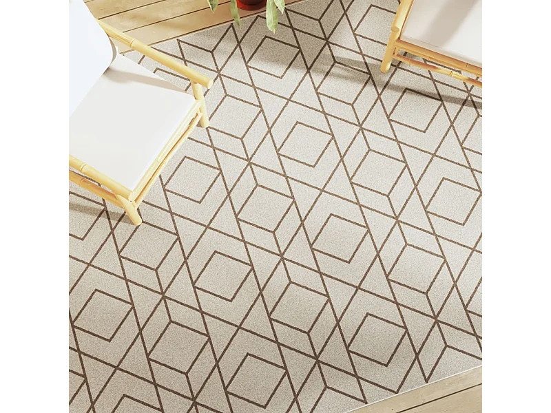 Tapete de pelo curto antiderrapante 190x300 cm multicor