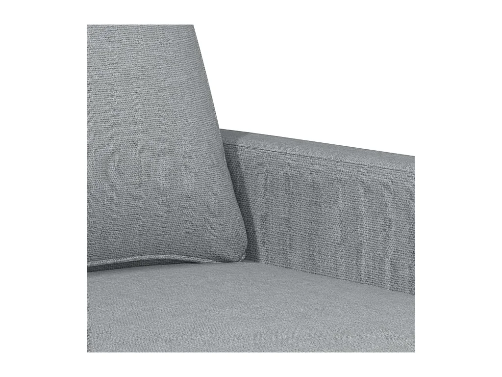 Canapé à 3 places Gris clair 180 cm Tissu