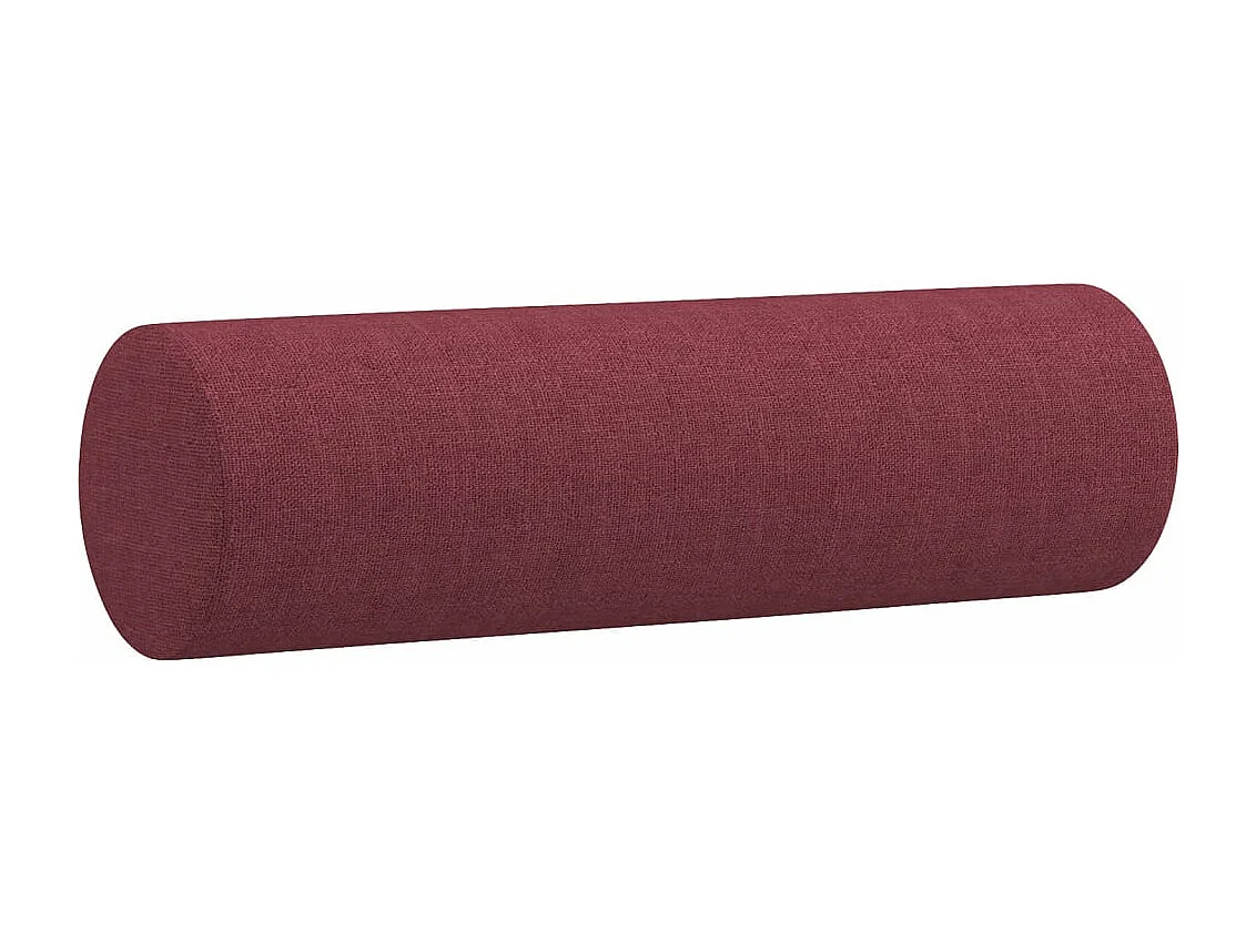 Canapé 2 places avec oreillers bordeaux 140 cm tissu