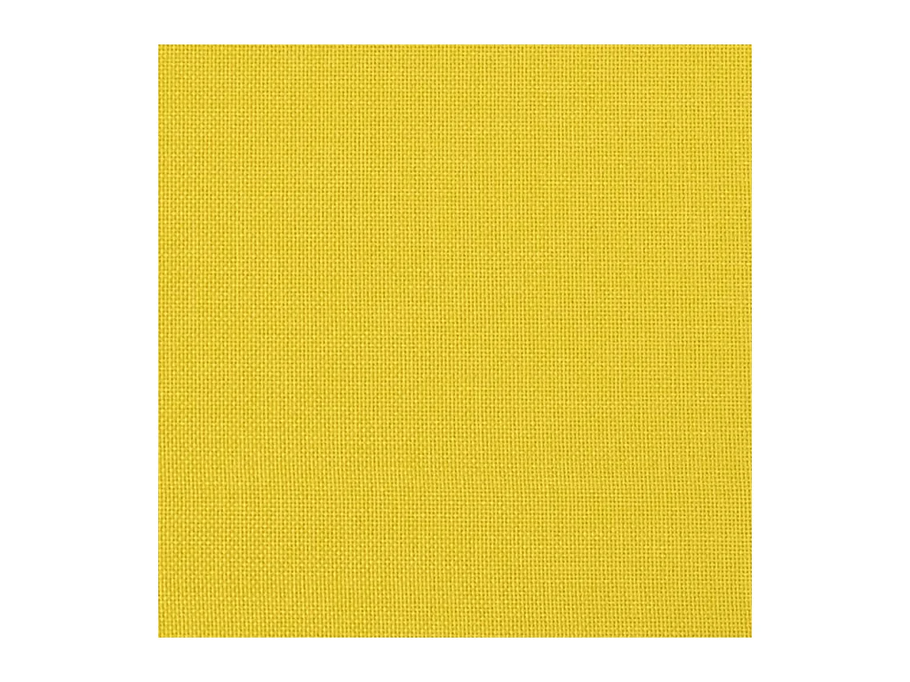 Canapé 2 places avec oreillers jaune clair 120 cm tissu