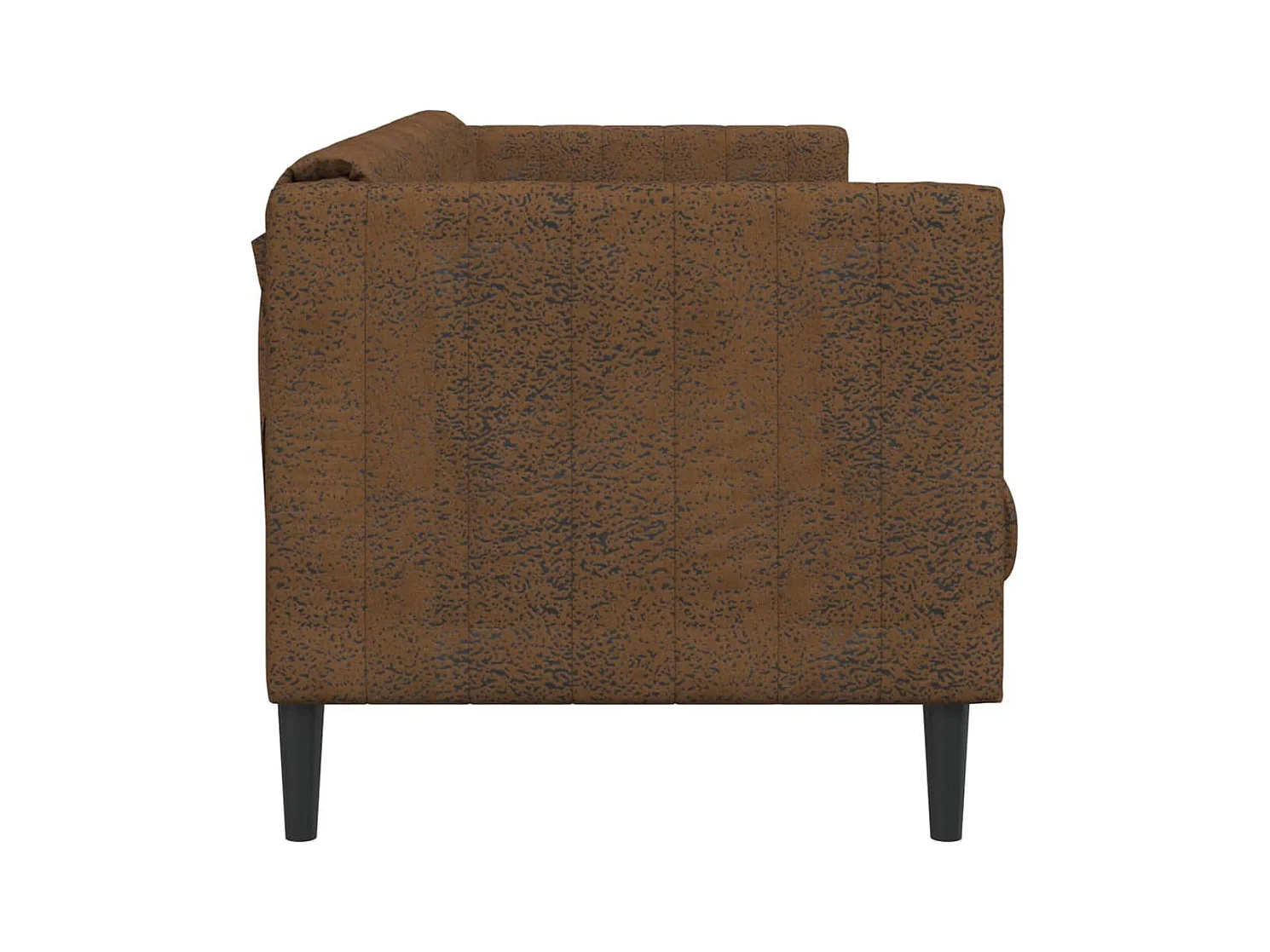 Canapé à 3 places marron tissu