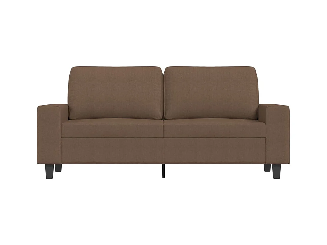 Tweezitsbank 140 cm stof bruin