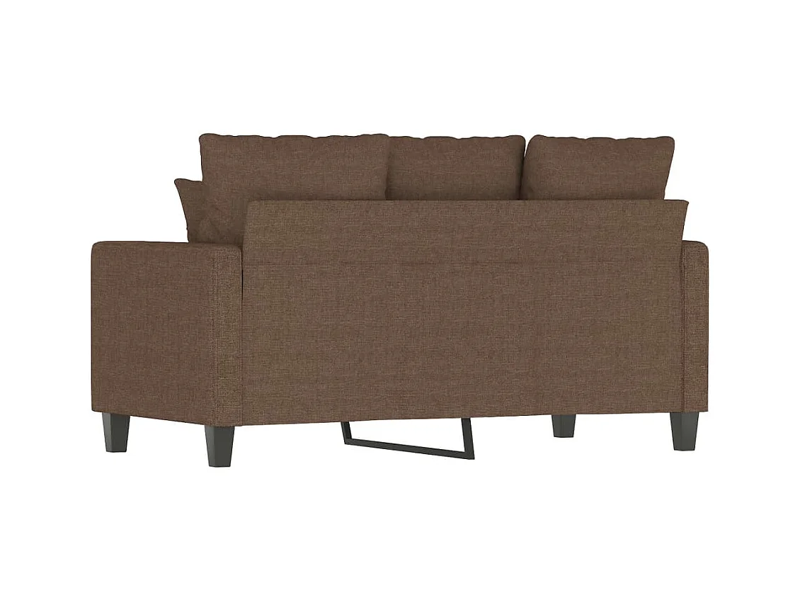 Tweezitsbank 120 cm stof bruin