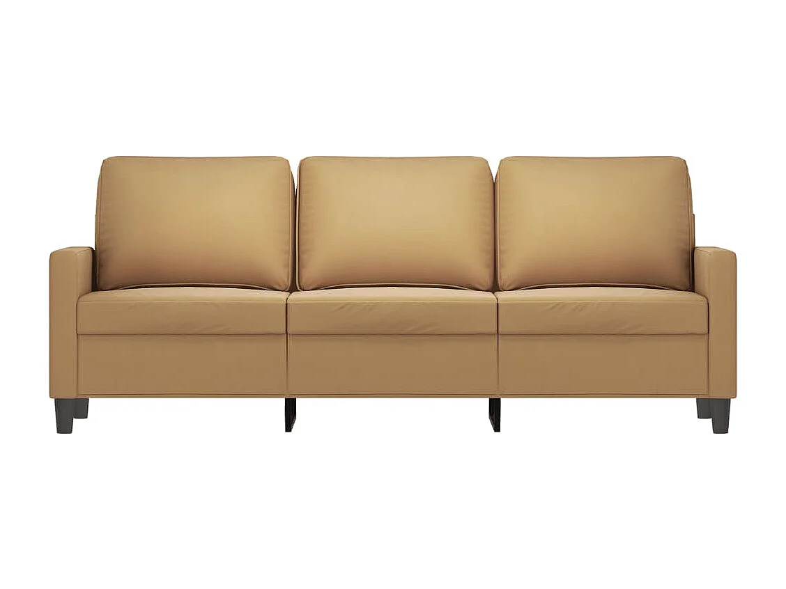 Driezitsbank 180 cm fluweel bruin