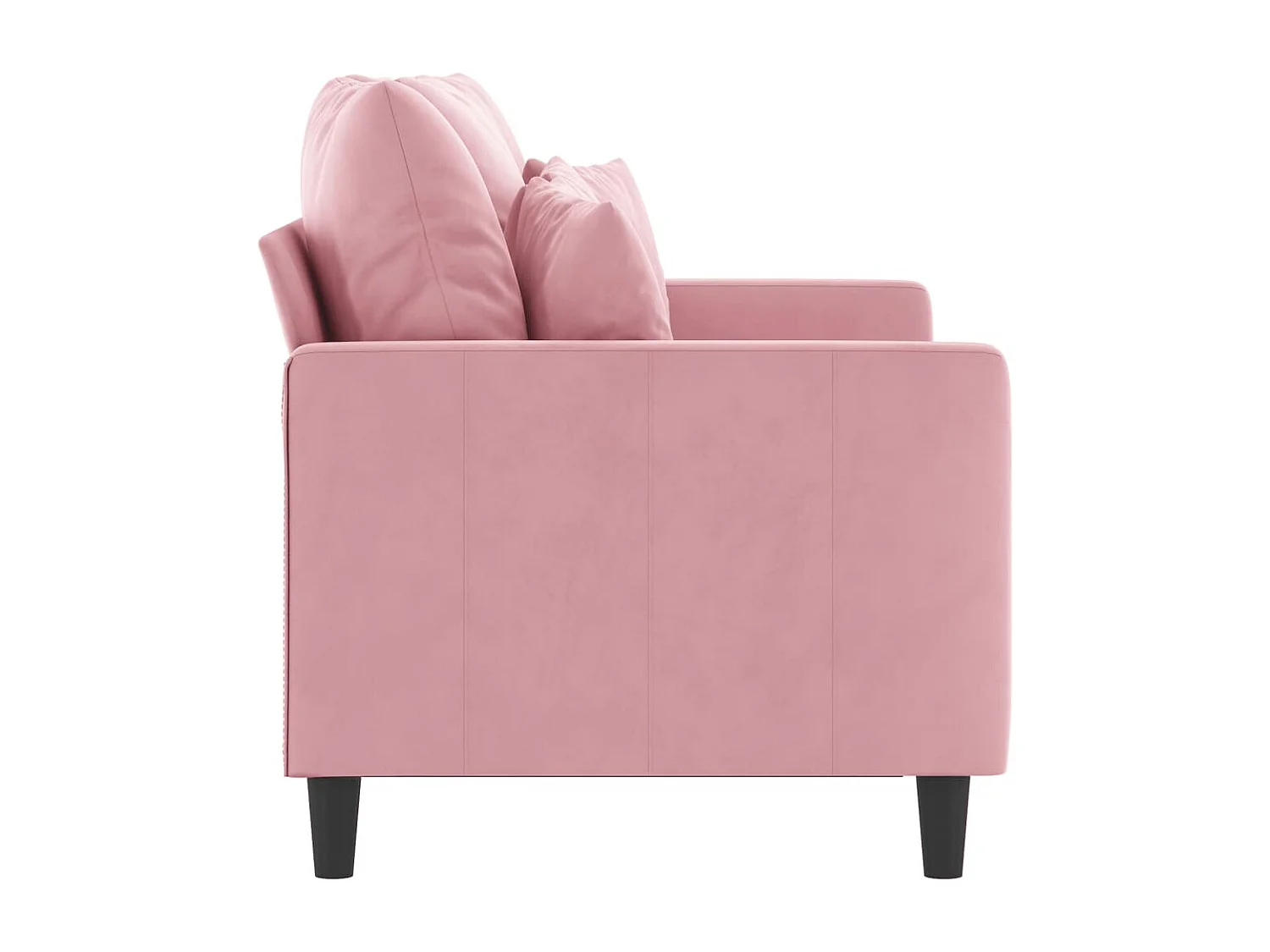 Canapé à 2 places Rose 120 cm Velours