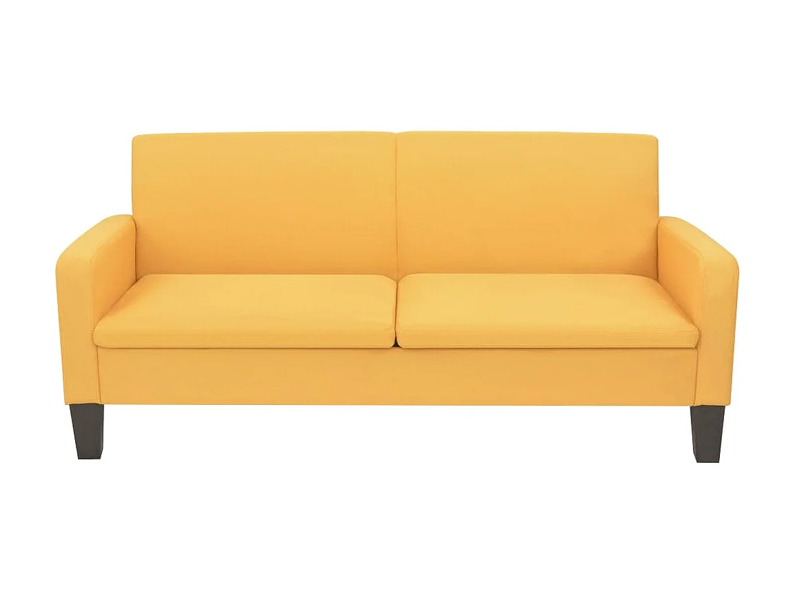 Driezitsbank 180x65x76 cm geel