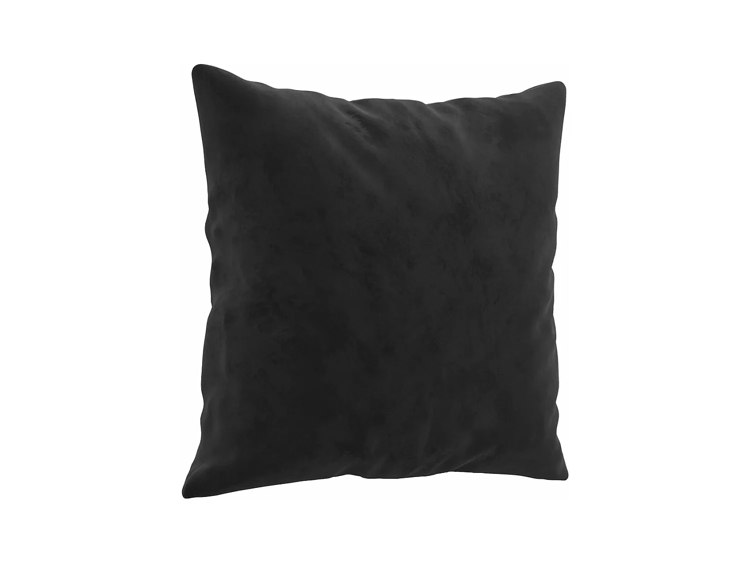 Canapé 2 places avec oreillers décoratifs noir 140 cm velours