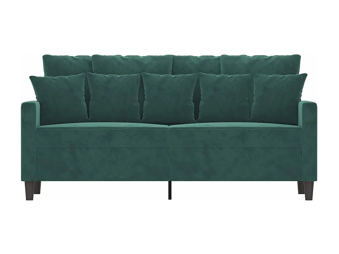 Tweezitsbank 140 cm fluweel donkergroen