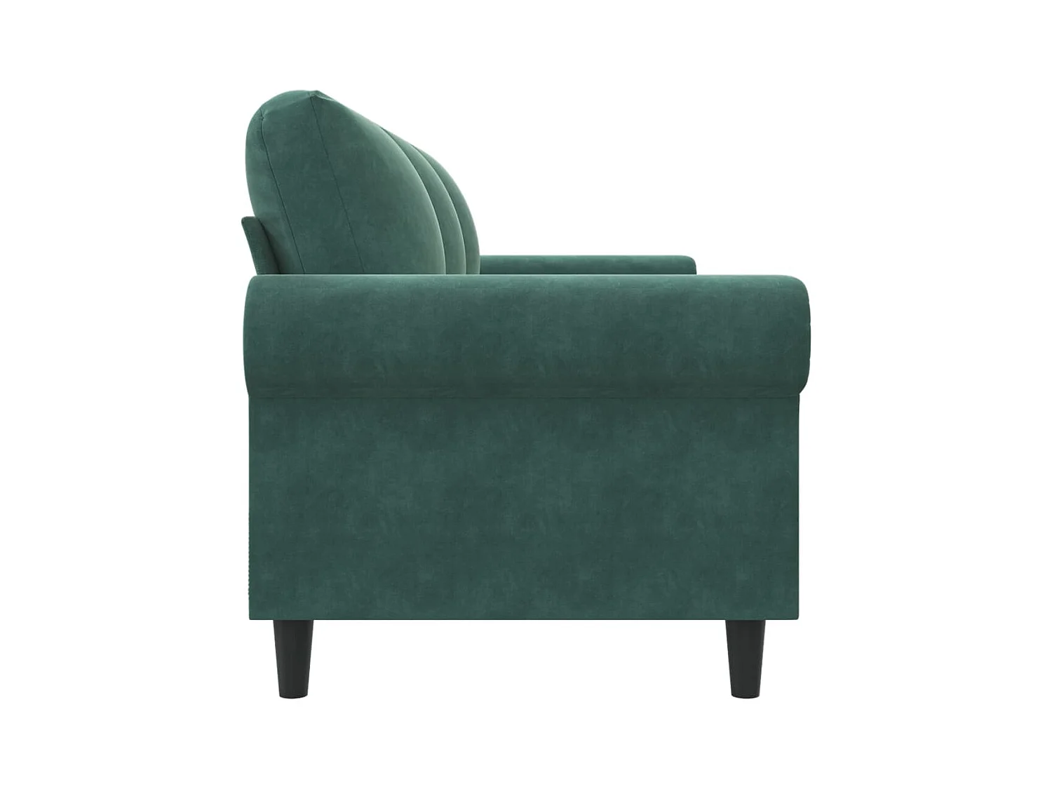 Canapé à 3 places Vert foncé 180 cm Velours