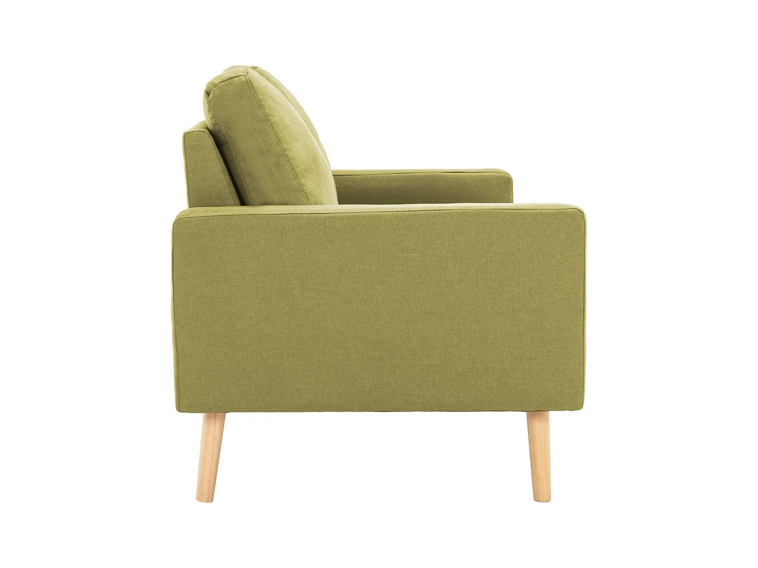 Canapé à 2 places Vert Tissu