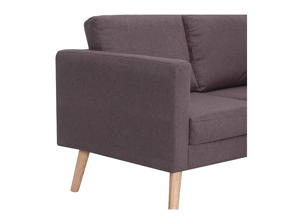 Driezitsbank stof taupe