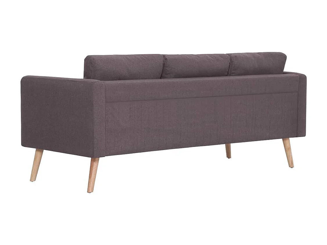 Canapé à 3 places Tissu Taupe
