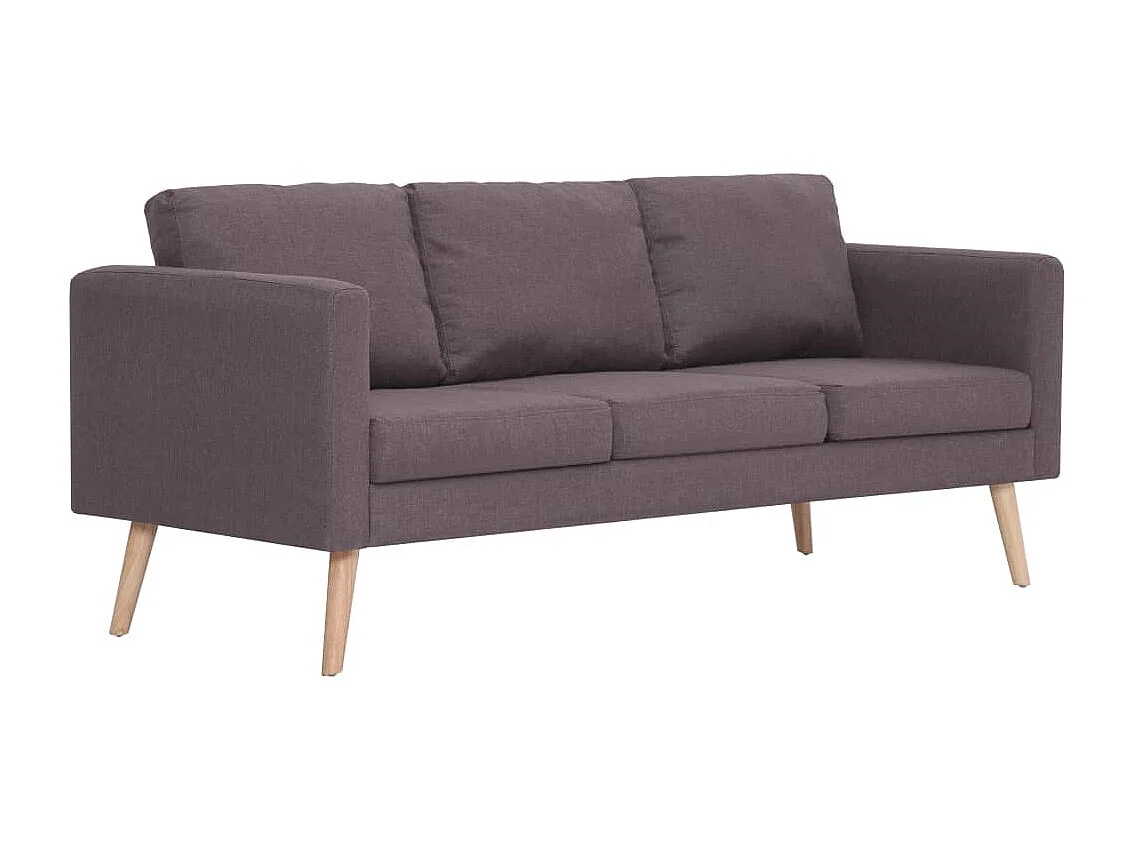 Canapé à 3 places Tissu Taupe
