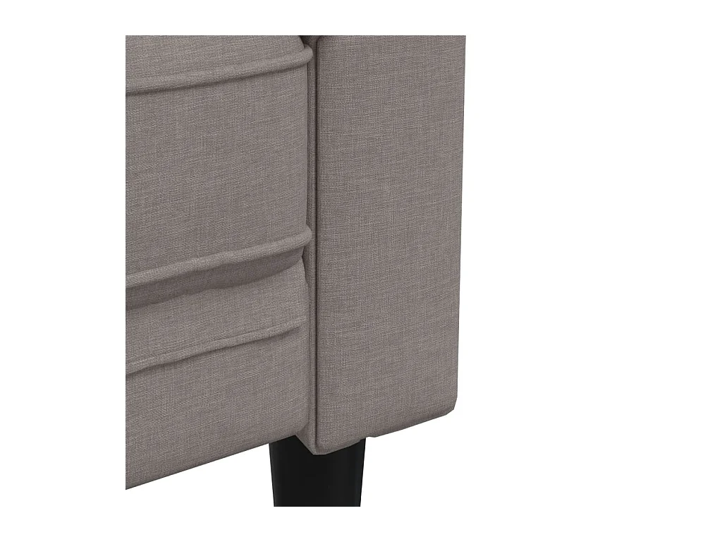 Tweezitsbank Chesterfield-stijl stof taupe