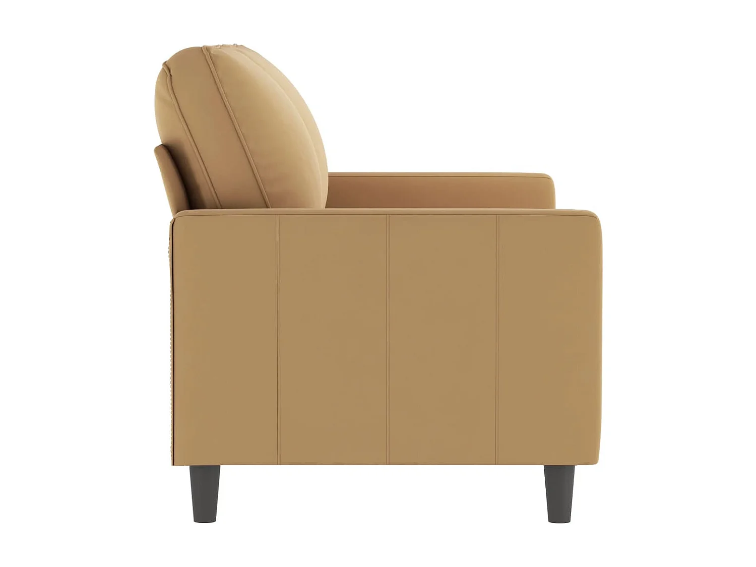 Canapé à 2 places Marron 120 cm Velours