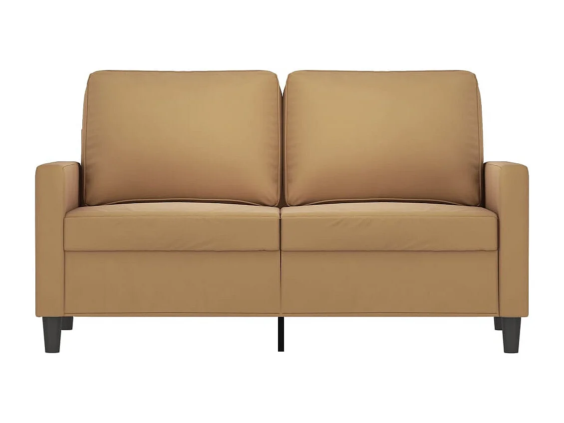 Canapé à 2 places Marron 120 cm Velours