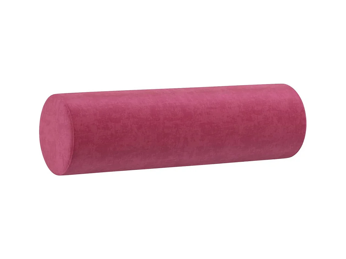 Canapé 2 places avec oreillers bordeaux 140 cm velours