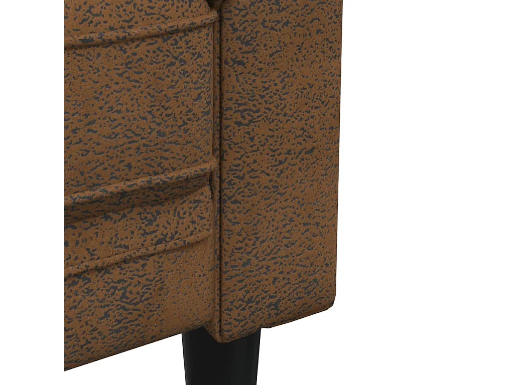 Tweezitsbank Chesterfield-stijl stof bruin