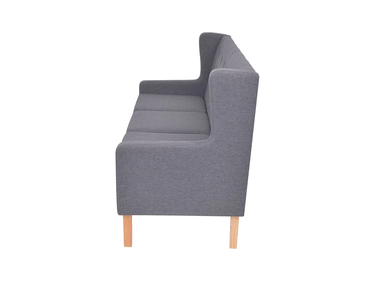 Canapé à 3 places tissu gris