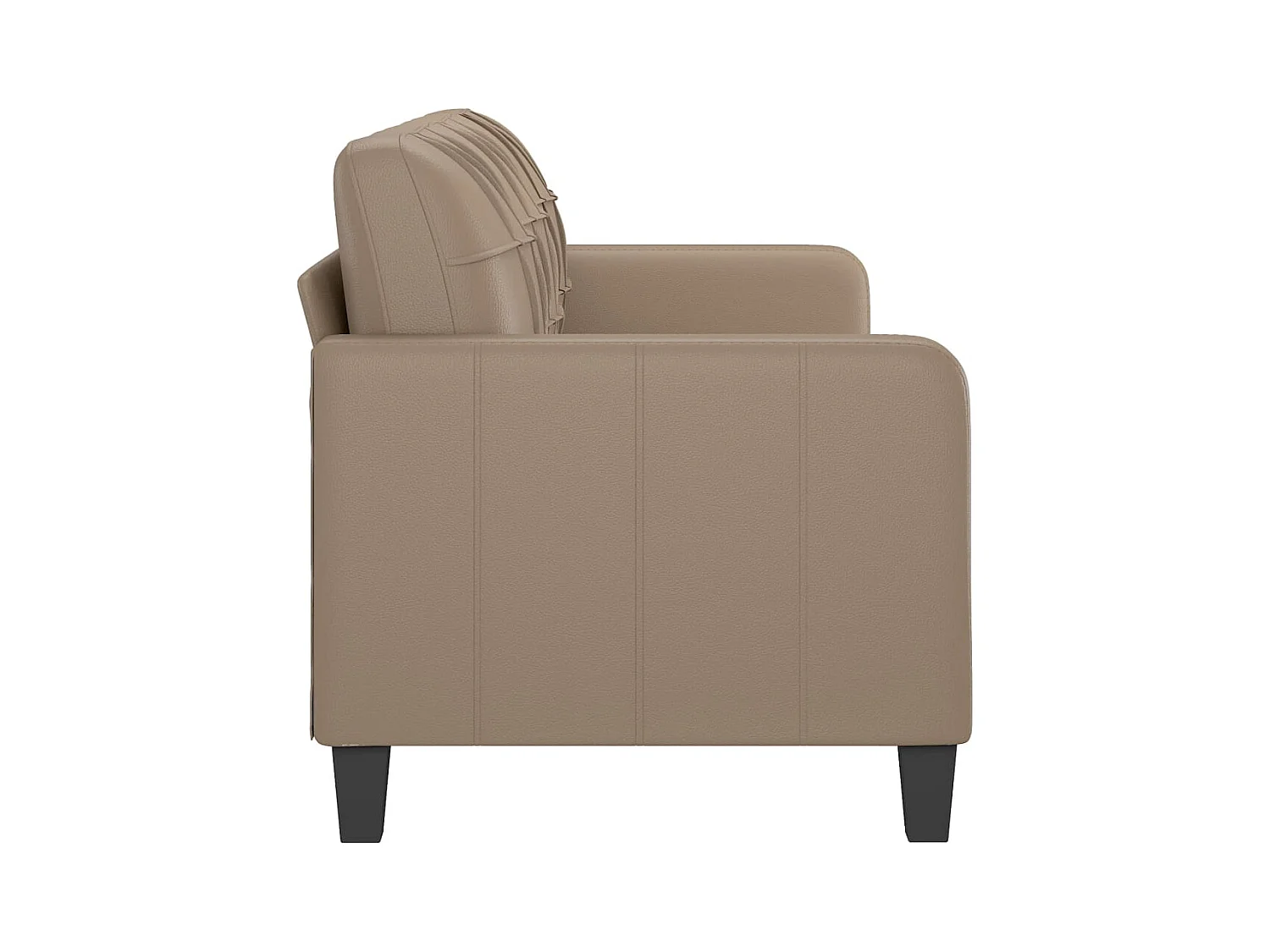 Driezitsbank 180 cm kunstleer cappuccinokleurig