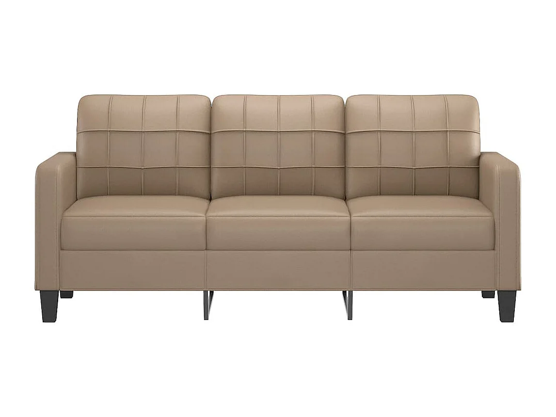 Canapé à 3 places Cappuccino 180 cm Similicuir