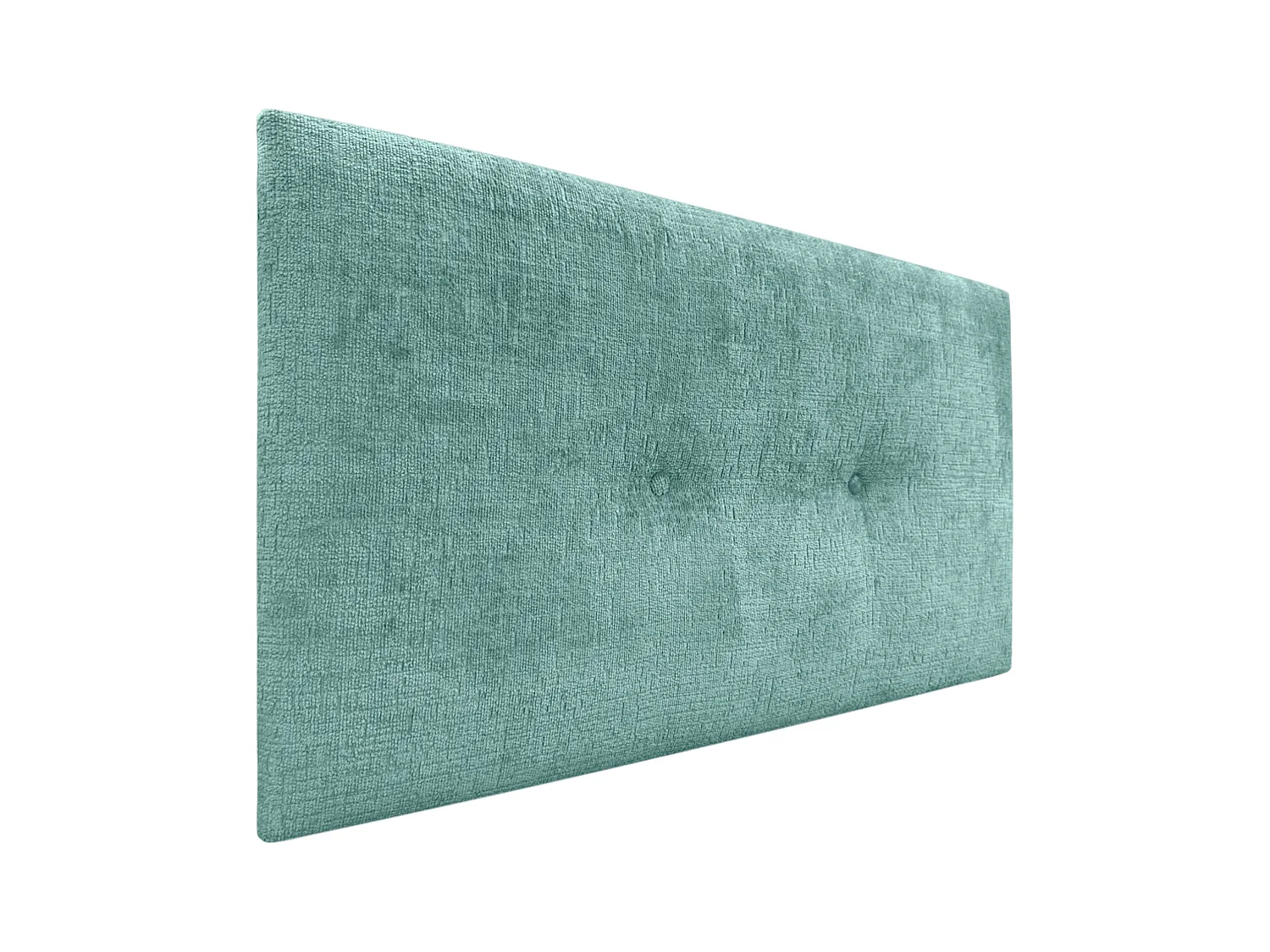DHOME Tête de Lit Laine Naturelle avec Boutons 110x50cm Lits 105 - Vert Aqua