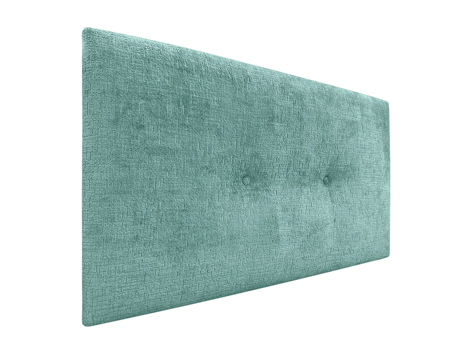 DHOME Tête de Lit Laine Naturelle avec Boutons 110x50cm Lits 105 - Vert Aqua