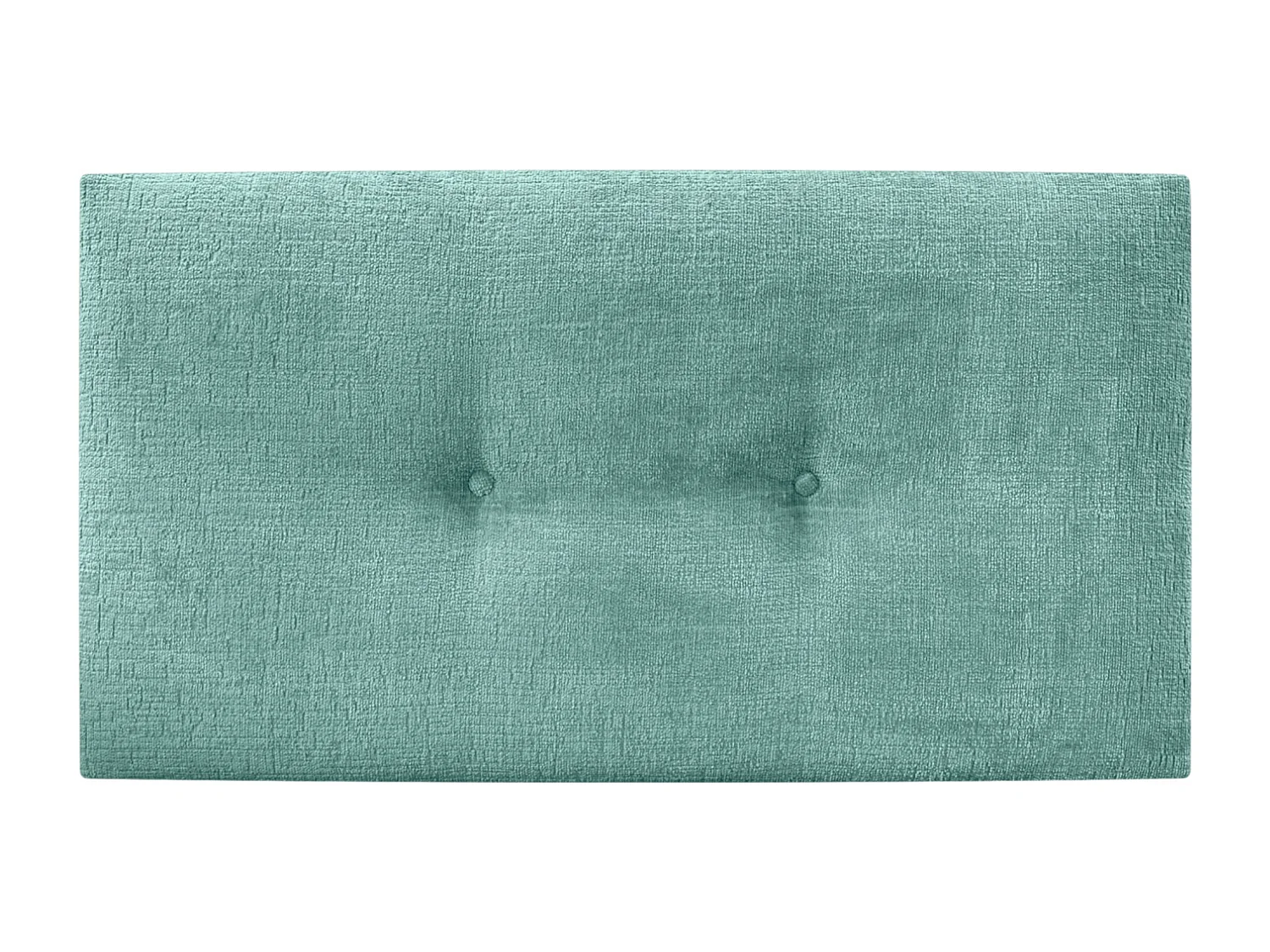 DHOME Tête de Lit Laine Naturelle avec Boutons 110x50cm Lits 105 - Vert Aqua