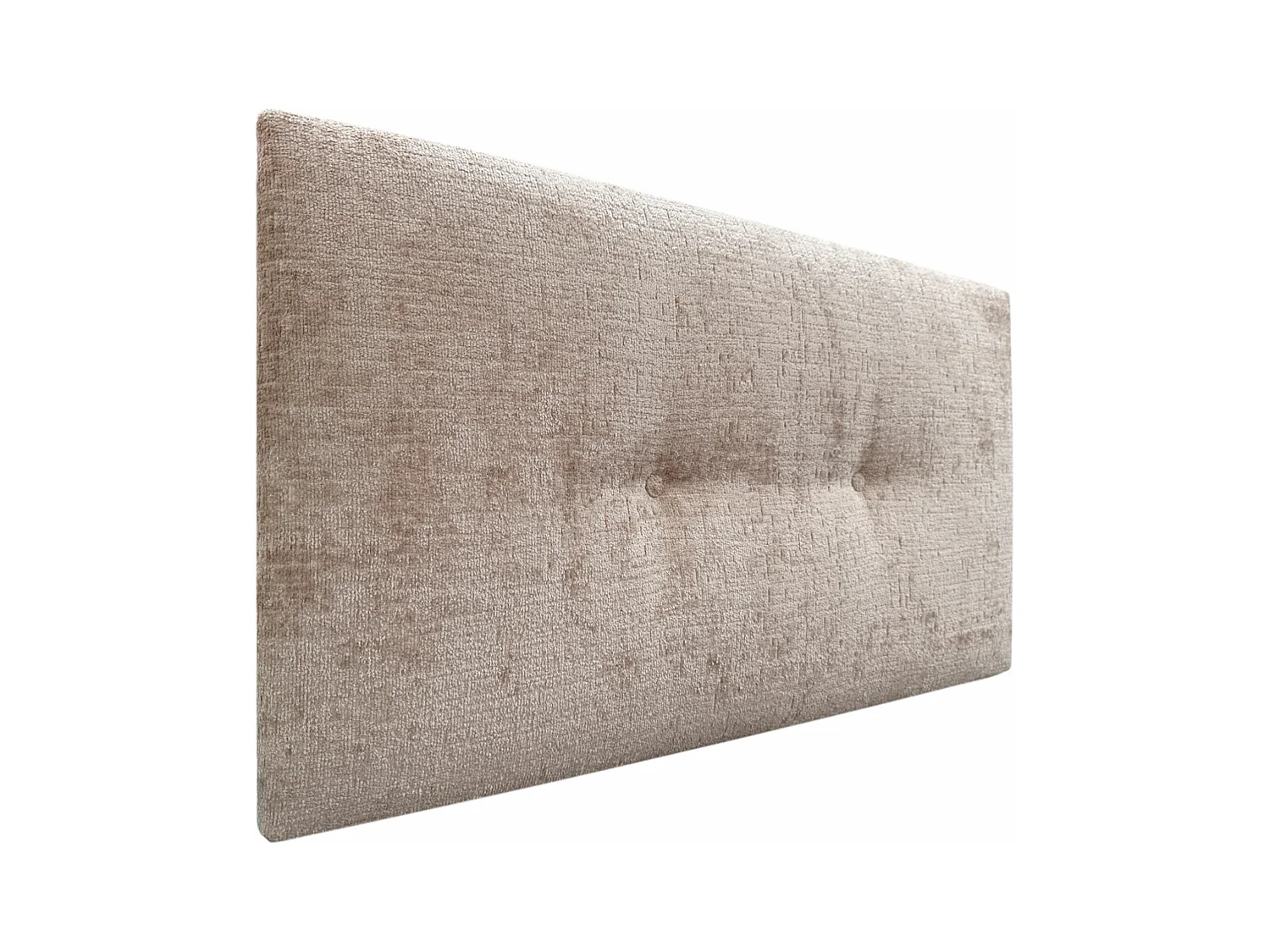 DHOME Tête de Lit Laine Naturelle avec Boutons 90x50cm Lits 80/90 - Marron Clair