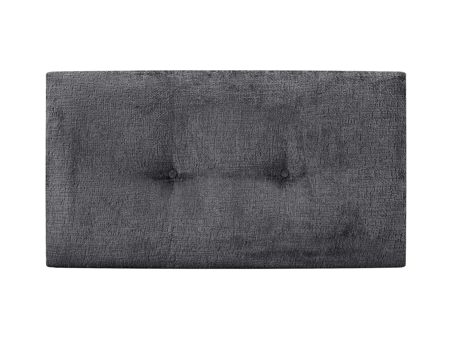 DHOME Tête de Lit Laine Naturelle avec Boutons 95x50cm Lits 90 - Gris Foncé