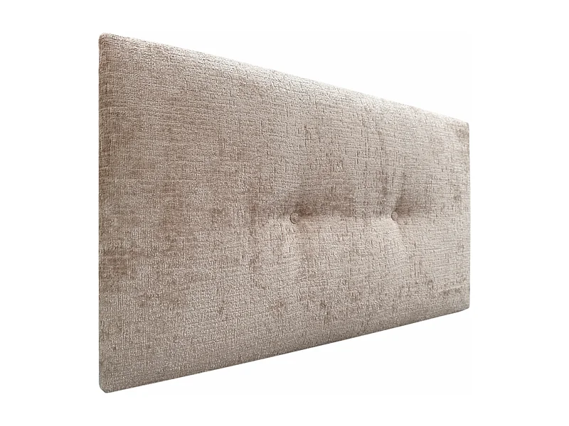 DHOME Kopfteil aus Naturwolle mit Knöpfen, 95 x 50 cm, Betten 90 – Hellbraun