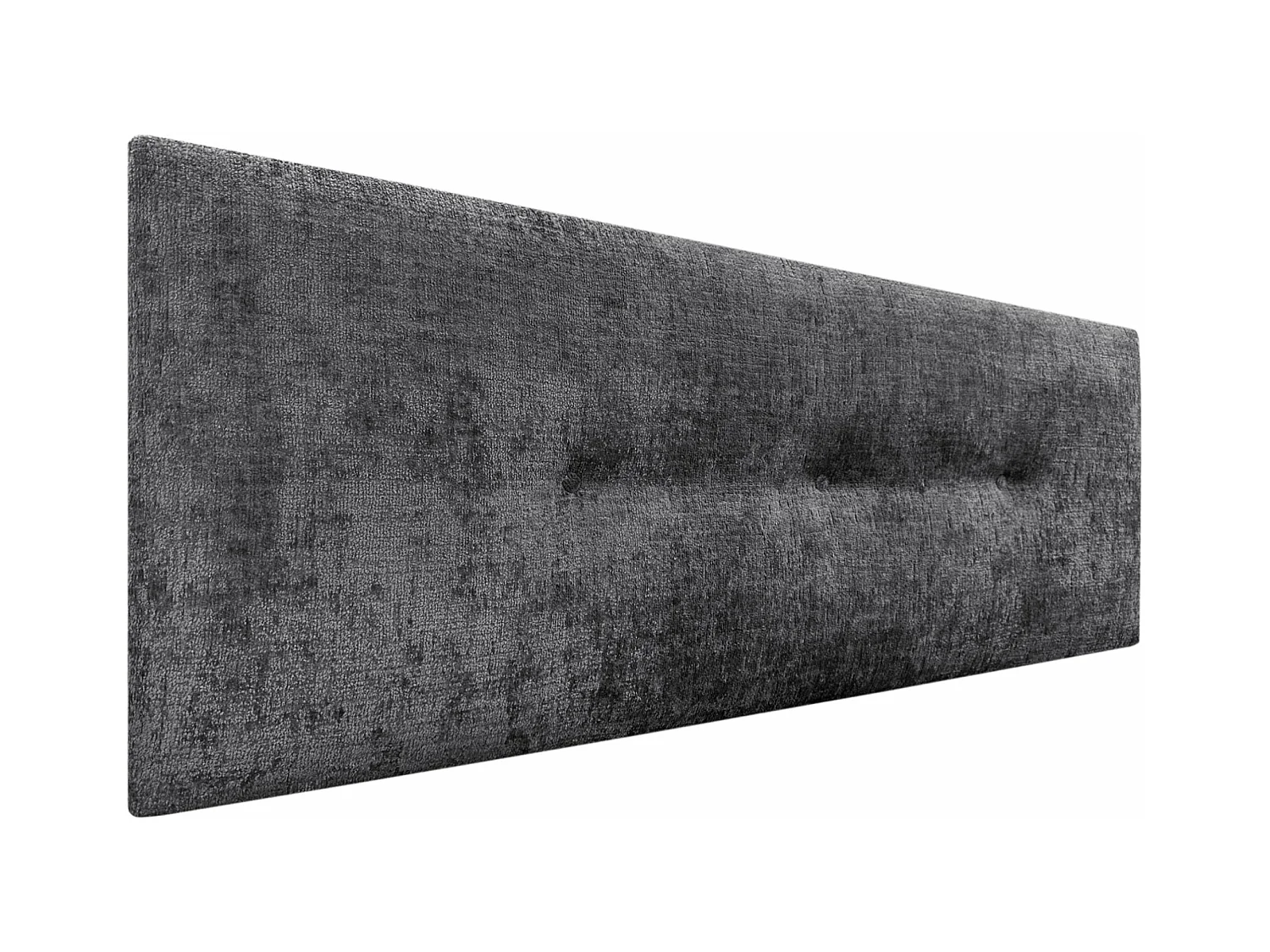 DHOME Tête de Lit Laine Naturelle avec Boutons 150x50cm Lits 150 - Gris Foncé