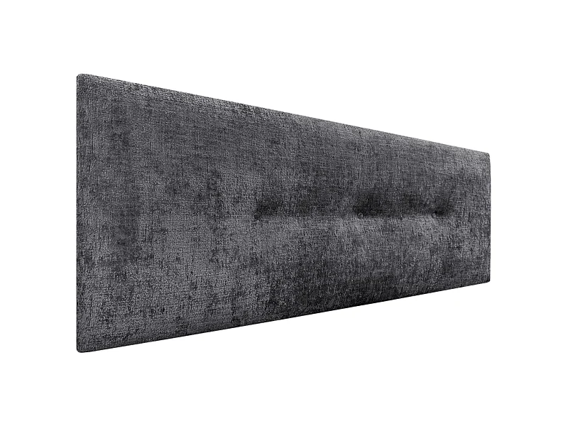 DHOME Tête de Lit Laine Naturelle avec Boutons 160x50cm Lits 150/160 - Gris Foncé