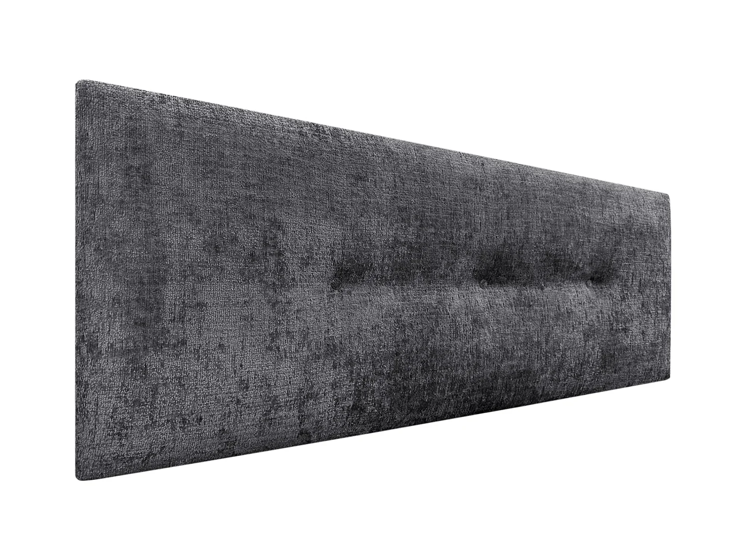 DHOME Tête de Lit Laine Naturelle avec Boutons 160x50cm Lits 150/160 - Gris Foncé