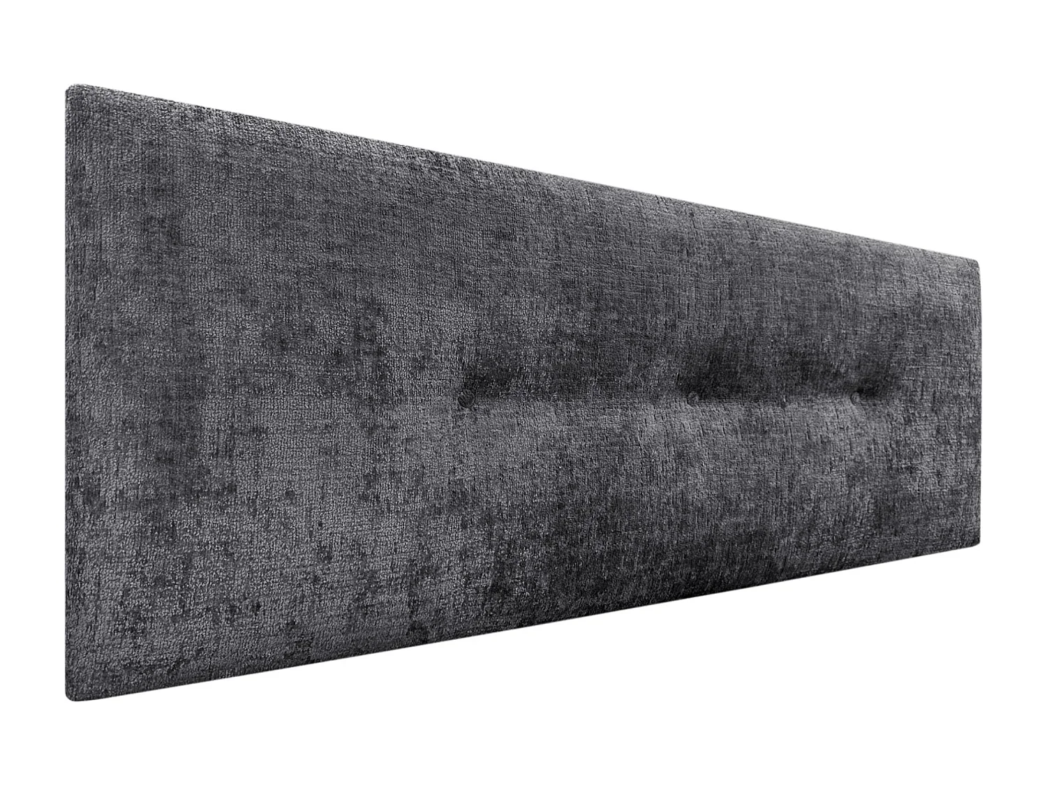 DHOME Tête de Lit Laine Naturelle avec Boutons 160x50cm Lits 150/160 - Gris Foncé