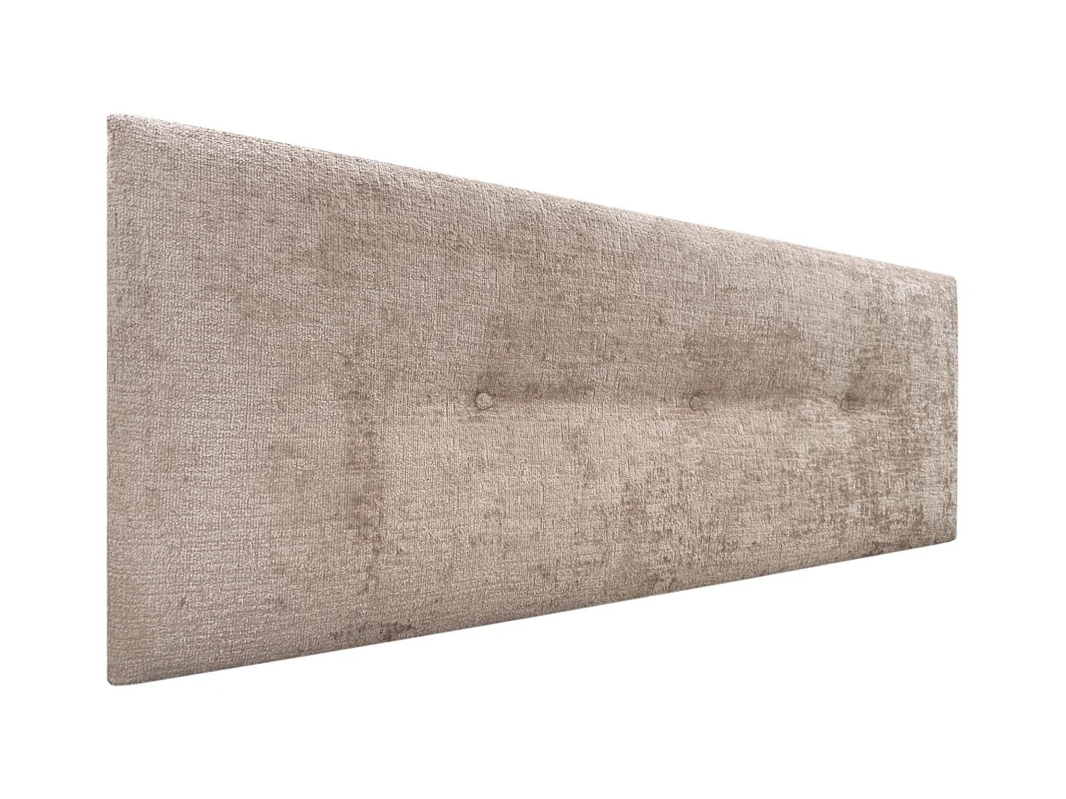 DHOME Tête de Lit Laine Naturelle avec Boutons 135x50cm Lits 120/135 - Marron Clair