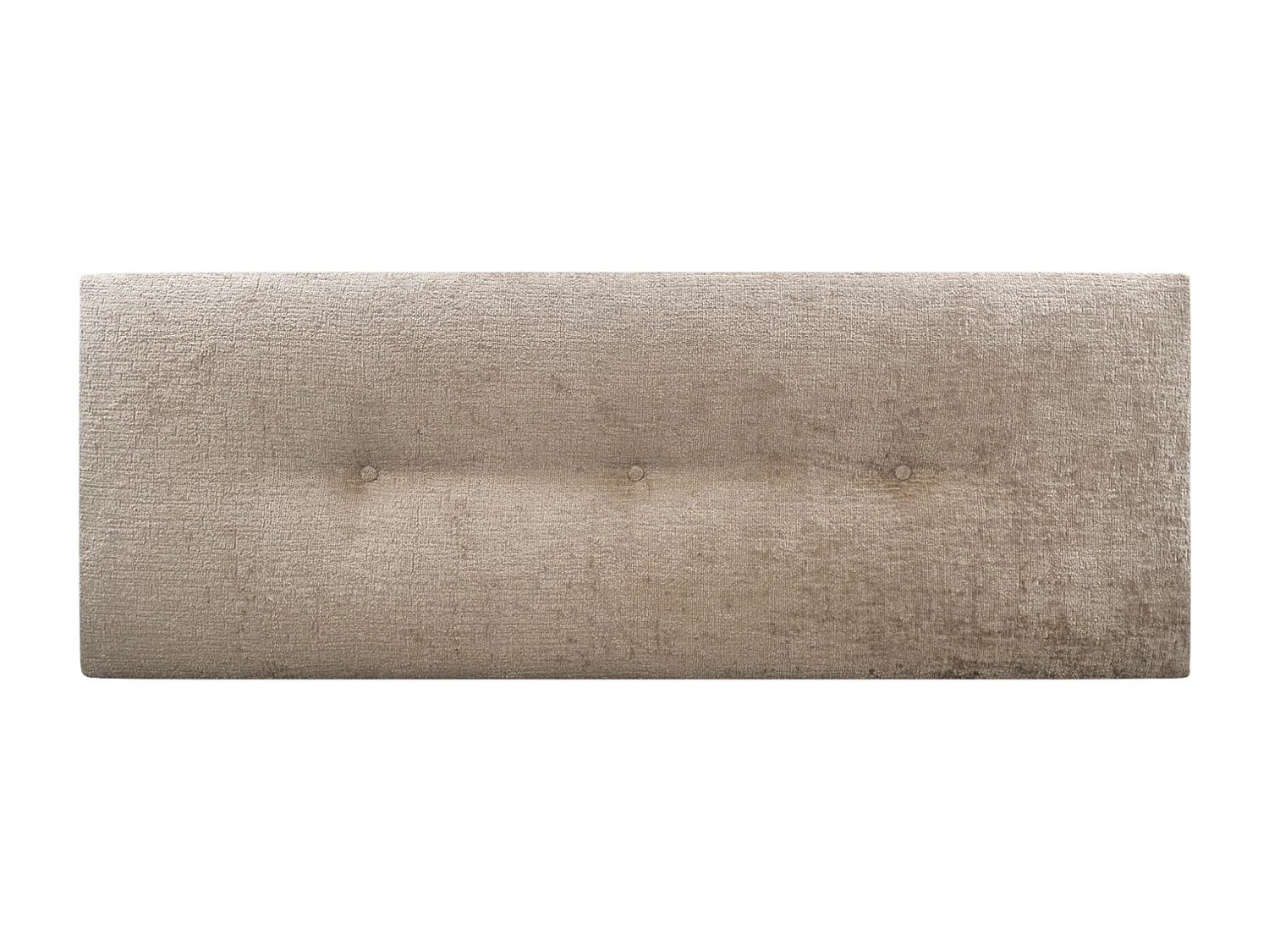 DHOME Tête de Lit Laine Naturelle avec Boutons 135x50cm Lits 120/135 - Marron Clair