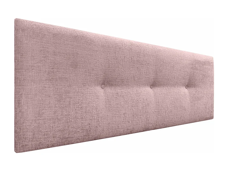 DHOME Kopfteil aus Naturwolle mit Knöpfen, 150 x 50 cm, Betten 150 – Lachs