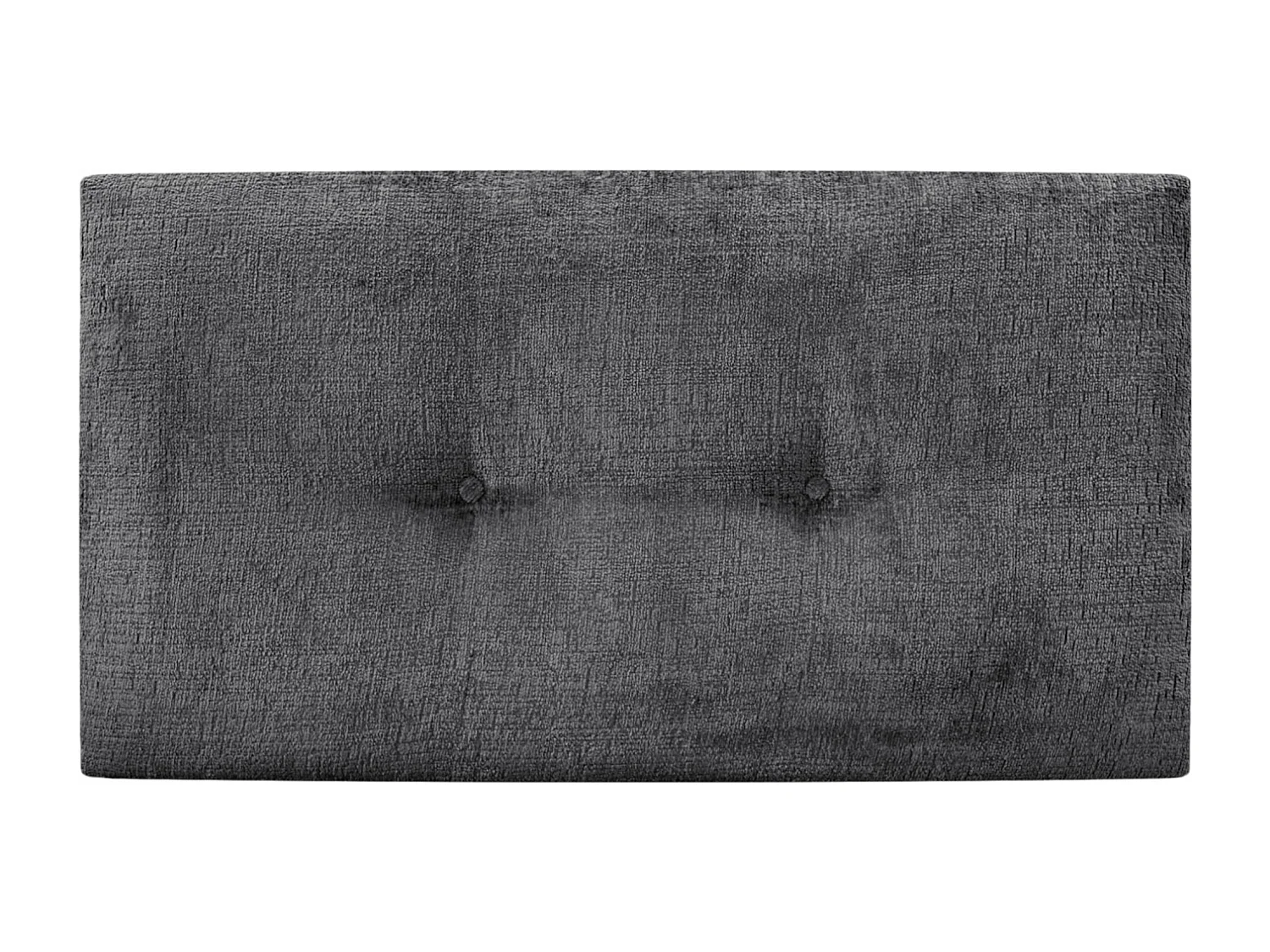 DHOME Tête de Lit Laine Naturelle avec Boutons 105x50cm Lits 105 - Gris Foncé