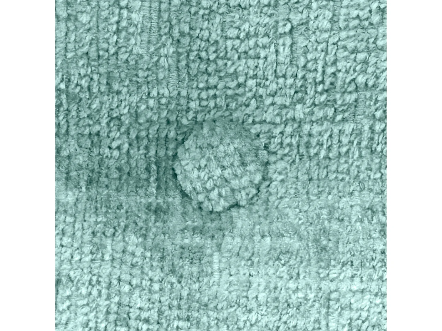 DHOME Kopfteil aus Naturwolle mit Knöpfen 105 x 105 cm mit Bettbeinen 105 – Aquagrün